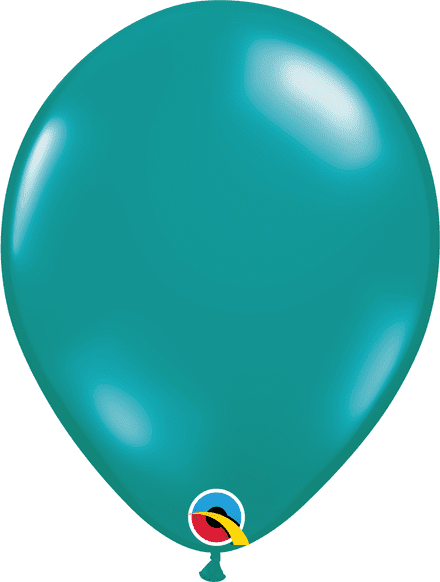 Qualatex Jewel Teal (Transparent) Balloon Uninflated