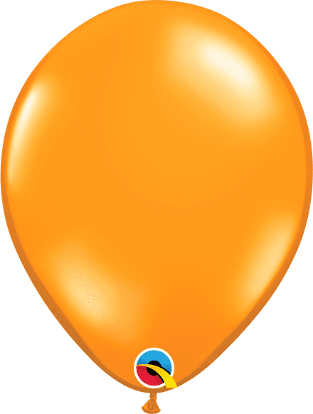Qualatex Mandarin Orange (Transparent) Balloon Uninflated