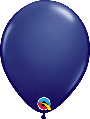 Qualatex Navy Blue Balloon Uninflated