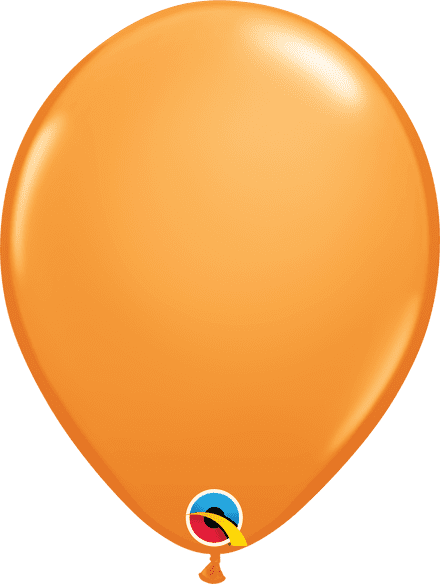 Qualatex Orange Latex Balloon Uninflated