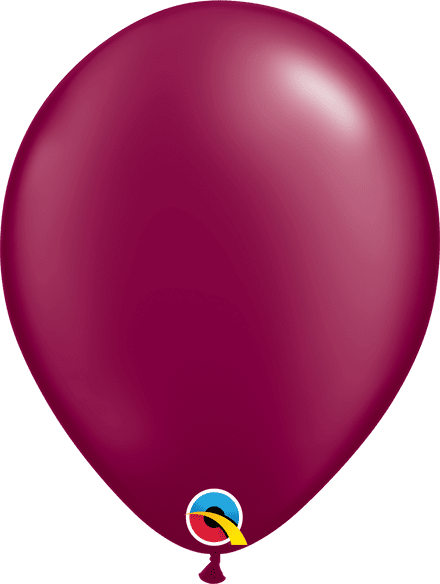 Qualatex Pearl Burgundy Balloon Uninflated