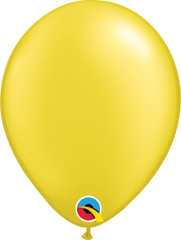 Qualatex Pearl Citrine Yellow Balloon Uninflated