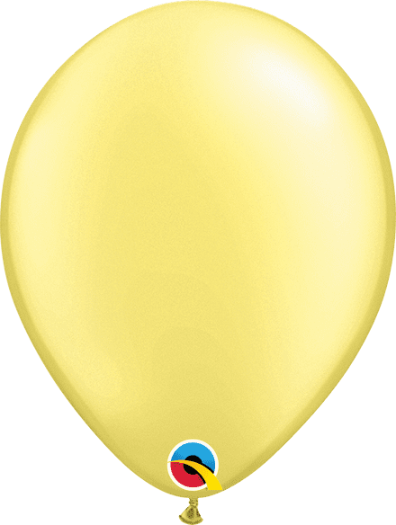 Qualatex Pearl Lemon Chiffon Balloon Uninflated