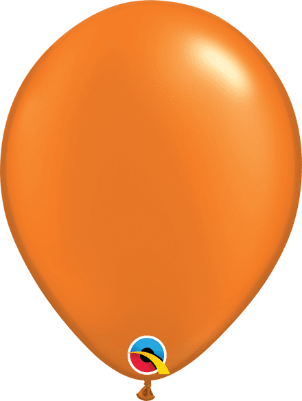 Qualatex Pearl Mandarin Orange Balloon Uninflated