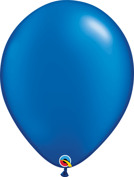 Qualatex Pearl Sapphire Blue Balloon Uninflated