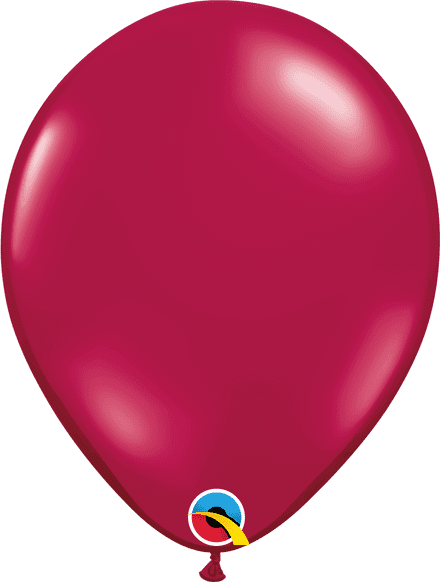 Qualatex Sparkling Burgundy (Transparent) Balloon Uninflated