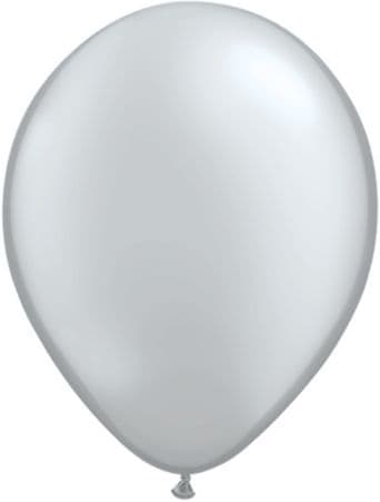 Qualetex Pearl Silver Balloon 16” Uninflated