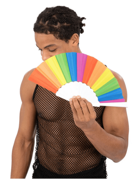 Rainbow Paper Fan