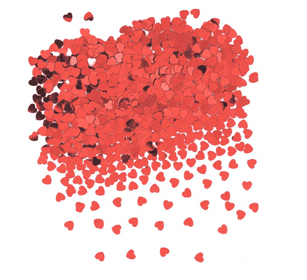Red Hearts Confetti 14g