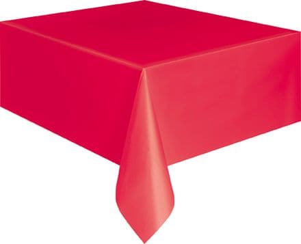 Red Rectangular Tablecover 54" x 108"/ 137cm x 274cm