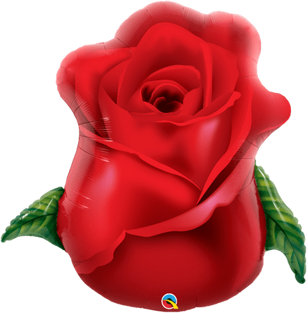 Red Rose Bud Super Shape Foil Balloon