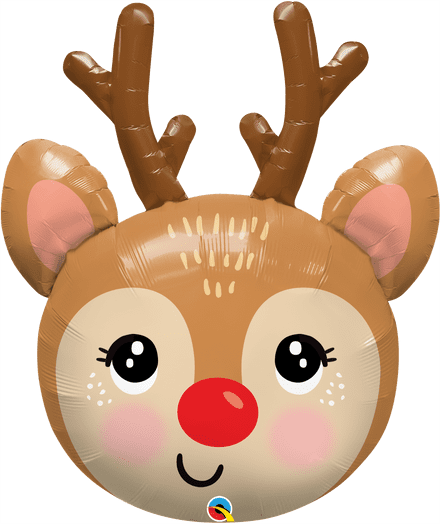 Reindeer Head Super Shape Foil Balloon
