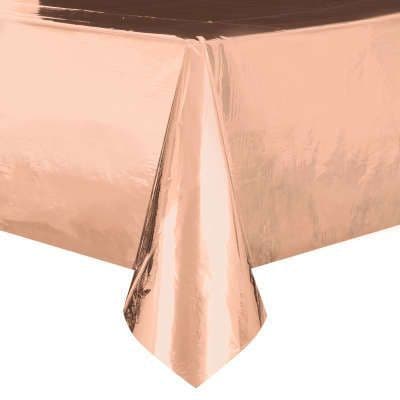 Rose Gold Foil Rectangular Tablecover 54