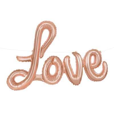 Rose Gold 'Love' Mini Air-Fill Foil Balloon