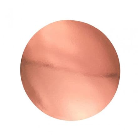 Rose Gold Mirror Cake Card 6"