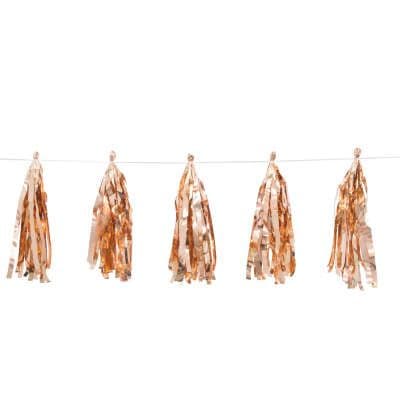 Rose Gold Tassel Garland Decoration