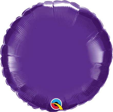 Round Purple Foil Helium Balloon