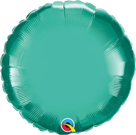 Round Shaped Green Chrome Foil Helium Balloon