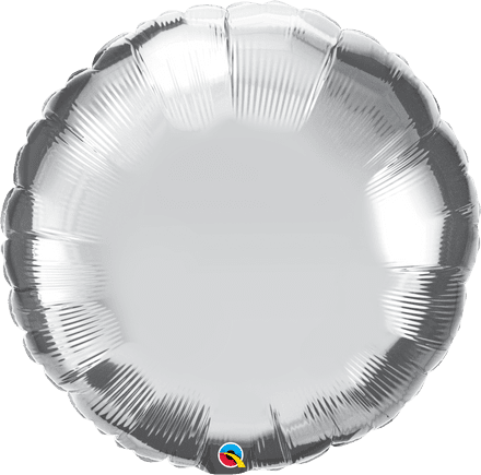 Round Silver Foil Helium Balloon