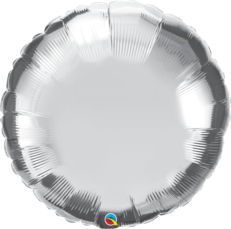 Round Silver Foil Helium Balloon