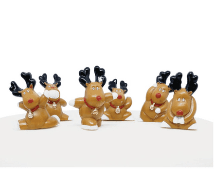 Rudolph Fun Reindeer Cake Toppers