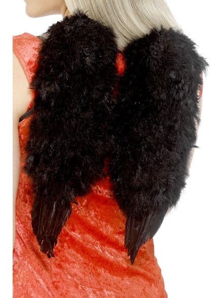 Saints & Sinners Angels Feather Wings In Black