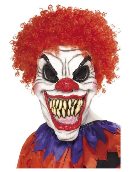Scary Clown Over Head Mask