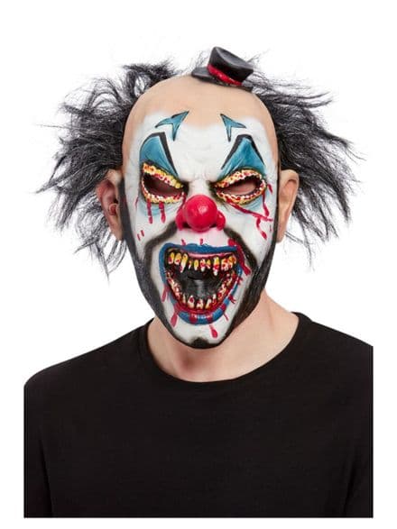 Scary Evil Clown Over Head Mask