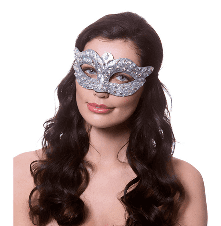 Silver Diamante Eyemask