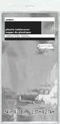 Silver Foil Rectangular Tablecover 54