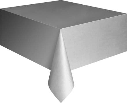 Silver Rectangular Tablecover 54"x108"/ 137cmx274cm