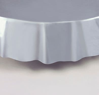 Silver Round Tablecover 84"/ 213cm Diameter