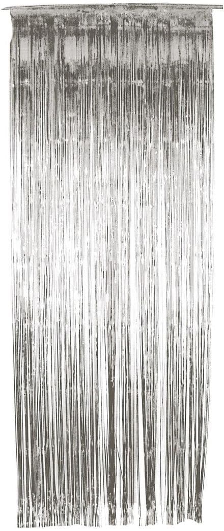 Silver Shimmer Door Curtain