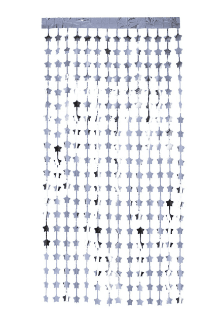 Silver Stars Door Curtain