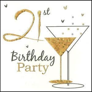 Simon Elvin 21st Birthday Invitations