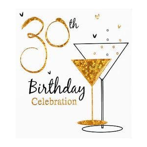 Simon Elvin 30th Birthday Invitations