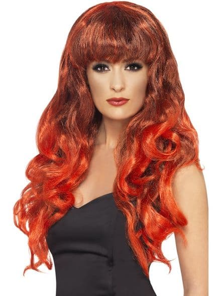Siren Wig In Red & Black