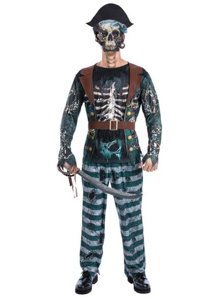 Skeleton Pirate Captain Costume