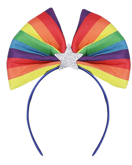 Smiffy Rainbow Bow Headband