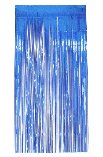 Smiffy Shimmer Blue Door Curtain