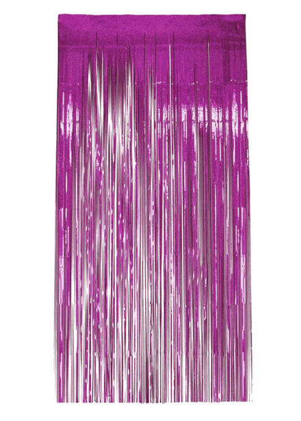 Smiffy Shimmer Hot Pink Door Curtain