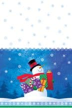 Snowman Gifts Party Plastic Tablecover