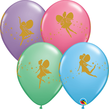 Sparkling Faries Print Latex Balloons