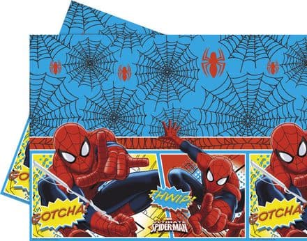 Spiderman Plastic Party Tablecover