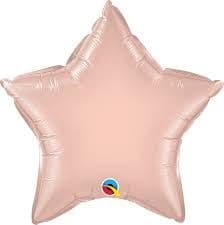 Star Shaped Rose Gold Foil Helium Balloon