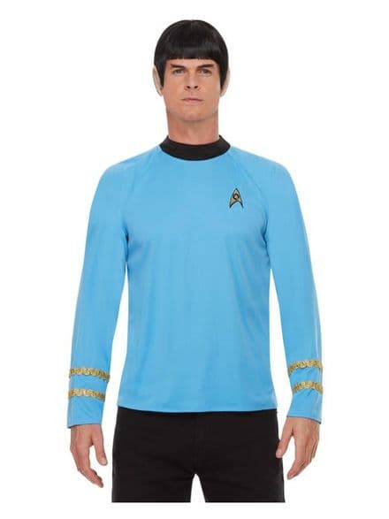 Star Trek The Original Spock Sciences Uniform Top Costume