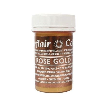 Sugarflair  Edible Rose Gold Paint