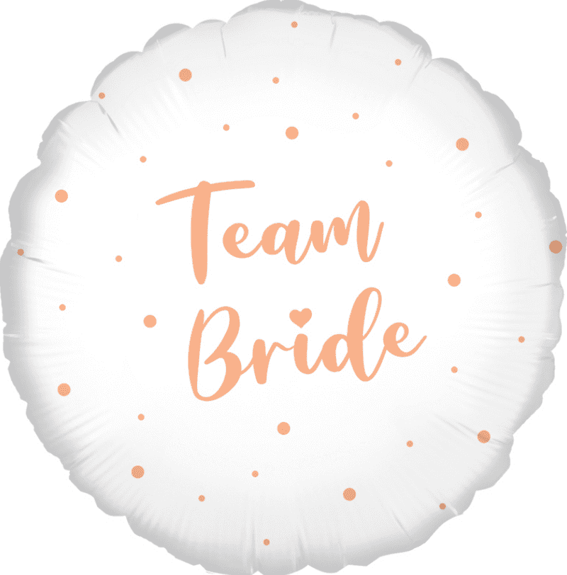Team Bride Foil Helium Balloon