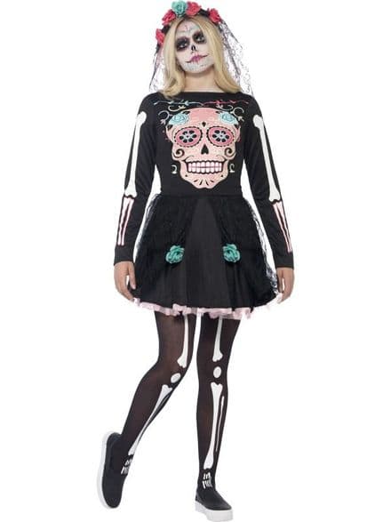 Teen Sugar Skull Sweetie Costume