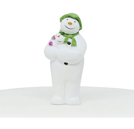 The Snowman Holding The Snowdog Cake Topper
